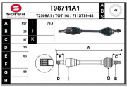 T98711A1 Hnací hriadeľ EAI