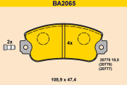 BA2065 Sada brzdových destiček, kotoučová brzda BARUM
