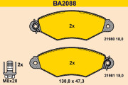 BA2088 Sada brzdových platničiek kotúčovej brzdy BARUM