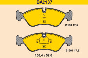 BA2137 Sada brzdových platničiek kotúčovej brzdy BARUM