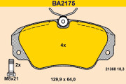 BA2175 Sada brzdových platničiek kotúčovej brzdy BARUM