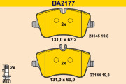 BA2177 Sada brzdových platničiek kotúčovej brzdy BARUM