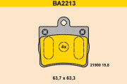 BA2213 Sada brzdových platničiek kotúčovej brzdy BARUM