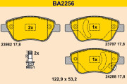 BA2256 Sada brzdových platničiek kotúčovej brzdy BARUM