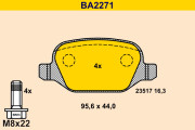 BA2271 Sada brzdových platničiek kotúčovej brzdy BARUM