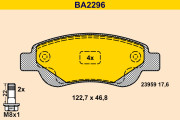 BA2296 Sada brzdových platničiek kotúčovej brzdy BARUM