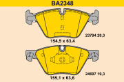 BA2348 Sada brzdových platničiek kotúčovej brzdy BARUM