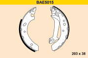 BAE5015 Sada brzdových čeľustí BARUM