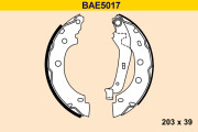 BAE5017 Sada brzdových čeľustí BARUM