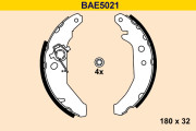 BAE5021 Sada brzdových čeľustí BARUM