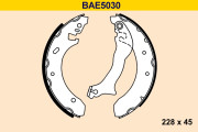 BAE5030 Sada brzdových čeľustí BARUM