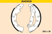 BAE5036 Sada brzdových čeľustí BARUM