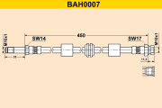 BAH0007 Brzdová hadica BARUM