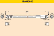 BAH0012 Brzdová hadica BARUM