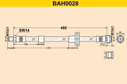 BAH0028 Brzdová hadica BARUM