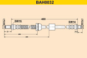 BAH0032 Brzdová hadica BARUM