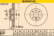 BAR20142 Brzdový kotúč BARUM