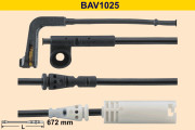 BAV1025 Výstrażný kontakt opotrebenia brzdového oblożenia BARUM