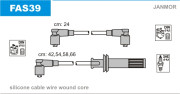 FAS39 Sada zapaľovacích káblov JANMOR