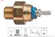 1.840.070 Teplotný spínač kontrolky teploty chladenia Made in Italy - OE Equivalent EPS