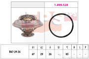 1.880.526 Termostat chladenia Made in Italy - OE Equivalent EPS