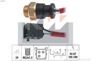 550 627 Teplotný spínač ventilátora chladenia Made in Italy - OE Equivalent KW