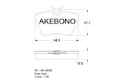 AN-4292K Sada brzdových platničiek kotúčovej brzdy Standard AKEBONO