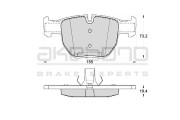 AN-4611K Sada brzdových platničiek kotúčovej brzdy Standard AKEBONO