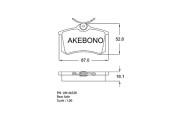 AN-4632K Sada brzdových platničiek kotúčovej brzdy Standard AKEBONO