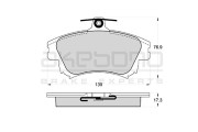 AN-8158WK Sada brzdových platničiek kotúčovej brzdy Standard AKEBONO