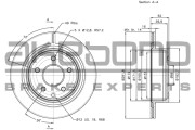 BN-0145 Brzdový kotúč Standard AKEBONO