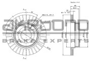 BN-1198 Brzdový kotúč Standard AKEBONO