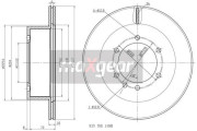 19-2408 Brzdový kotúč MAXGEAR