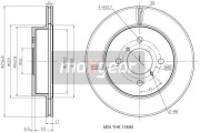 19-2528 Brzdový kotúč MAXGEAR