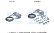 FK90136 Katalyzátor - montáżna sada BM CATALYSTS