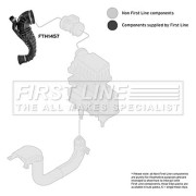 FTH1457 Nasávacia hadica, Vzduchový filter FIRST LINE