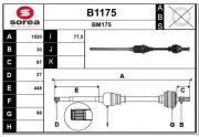 B1175 Nezaradený diel SNRA