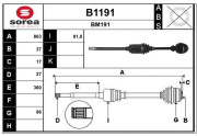 B1191 Nezaradený diel SNRA