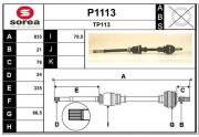 P1113 Nezaradený diel SNRA