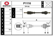 P1116 Nezaradený diel SNRA