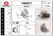 VW9017 Nezaradený diel SNRA