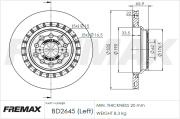 BD-2645 Brzdový kotúč Premium Black High Carbon + FREMAX