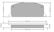 FBP-0303 Sada brzdových platničiek kotúčovej brzdy FREMAX