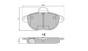 FBP-1055 Sada brzdových platničiek kotúčovej brzdy FREMAX