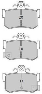 FBP-1910 Sada brzdových platničiek kotúčovej brzdy FREMAX
