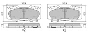 FBP-2069 Sada brzdových platničiek kotúčovej brzdy FREMAX