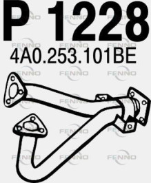 P1228 Výfukové potrubie FENNO
