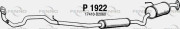 P1922 Stredný tlmič výfuku FENNO