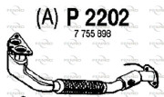 P2202 Výfukové potrubie FENNO