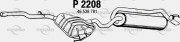 P2208 Koncový tlmič výfuku FENNO